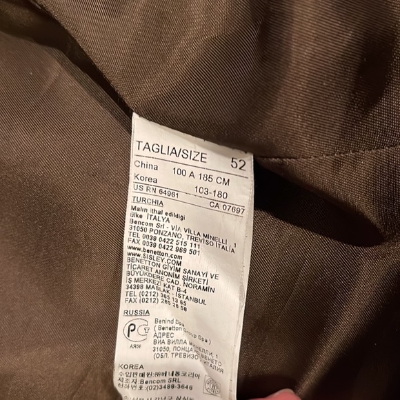 Benetton Herringbone tweed Blazer L - Picture 8 of 8